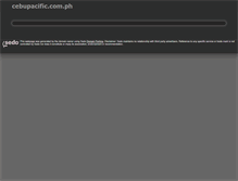 Tablet Screenshot of cebupacific.com.ph